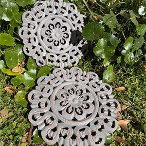 Elegant Gray Wall Decor Set of 2 pieces